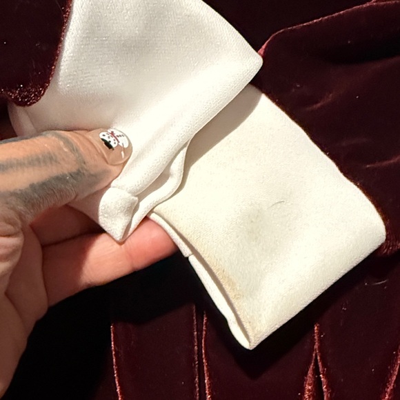 Velvet/velour Burgundy Dress by Eye Candy Sz.M - Picture 7 of 13